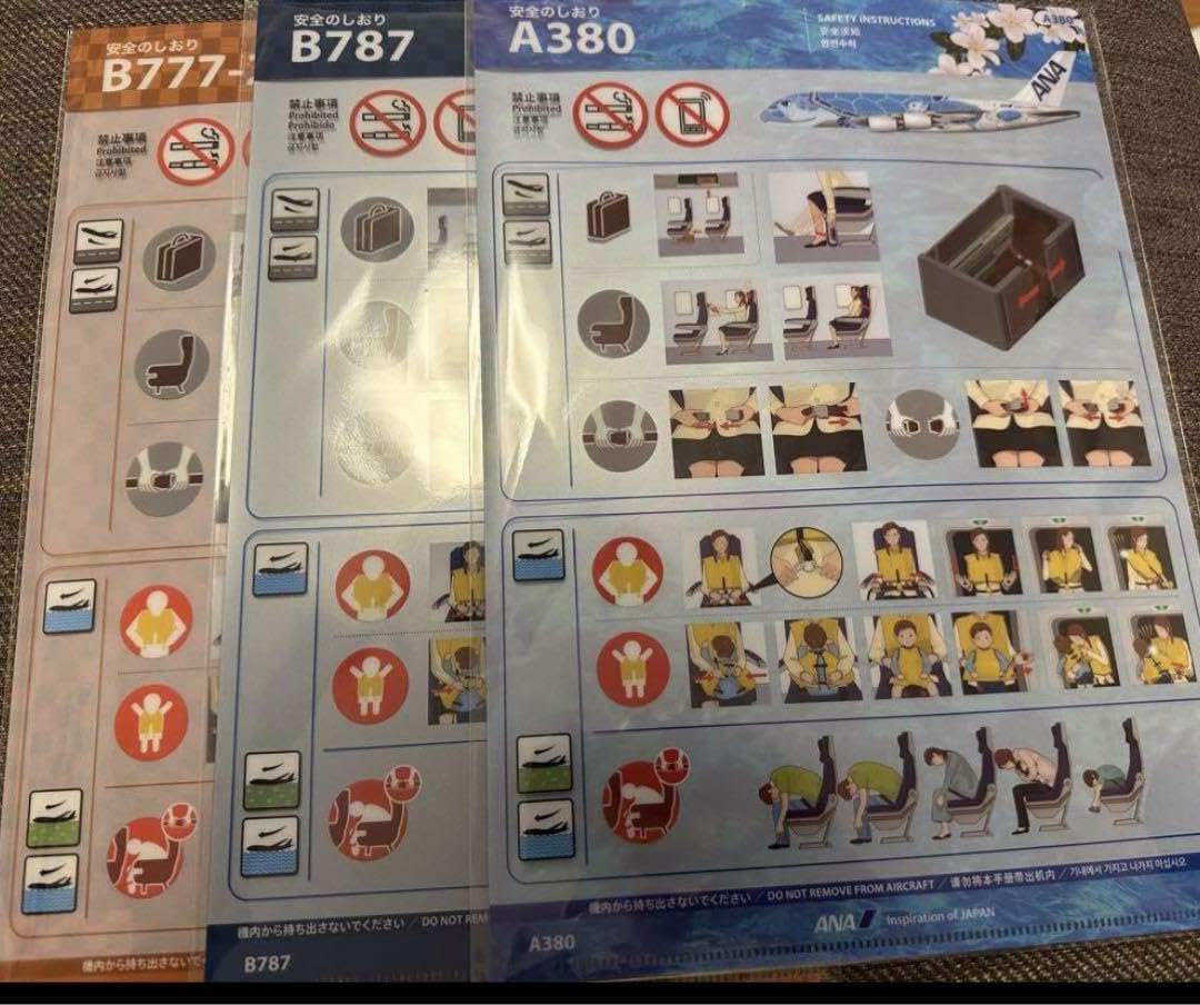 Amazon.co.jp: ANA安全のしおり クリアファイル : 文房具・オフィス用品